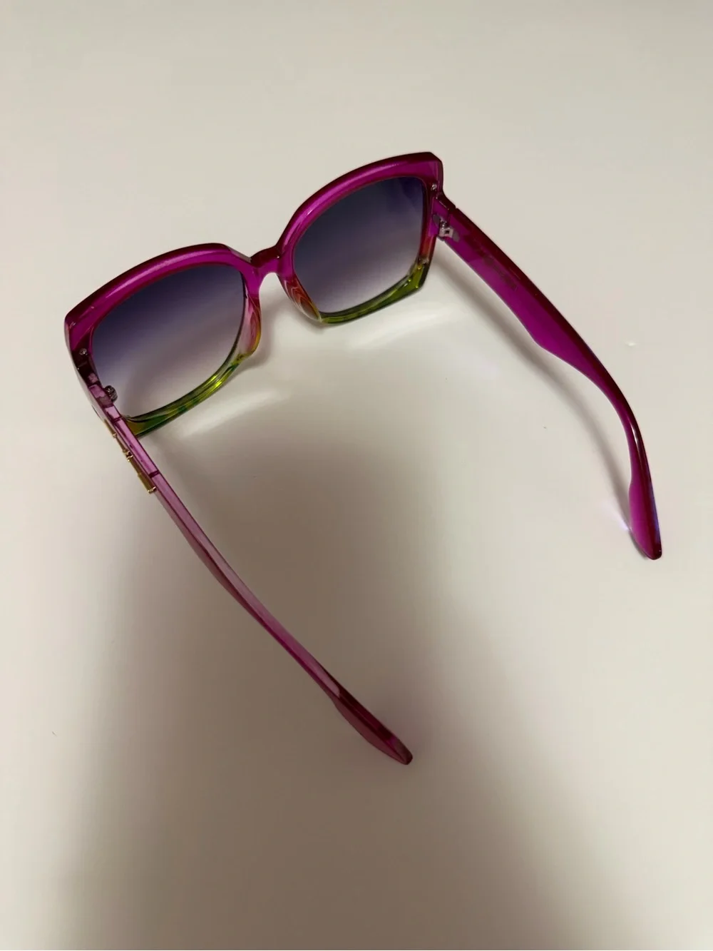 SHEIN Tropiscape Boho Oversized Square Frame Women's SunGlasses